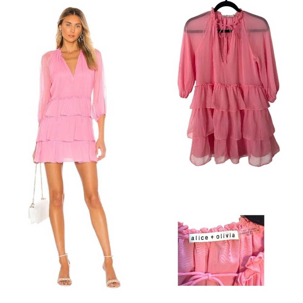 Alice + Olivia Layla Tier Ruffle Dress